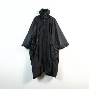 hooded poncho coat