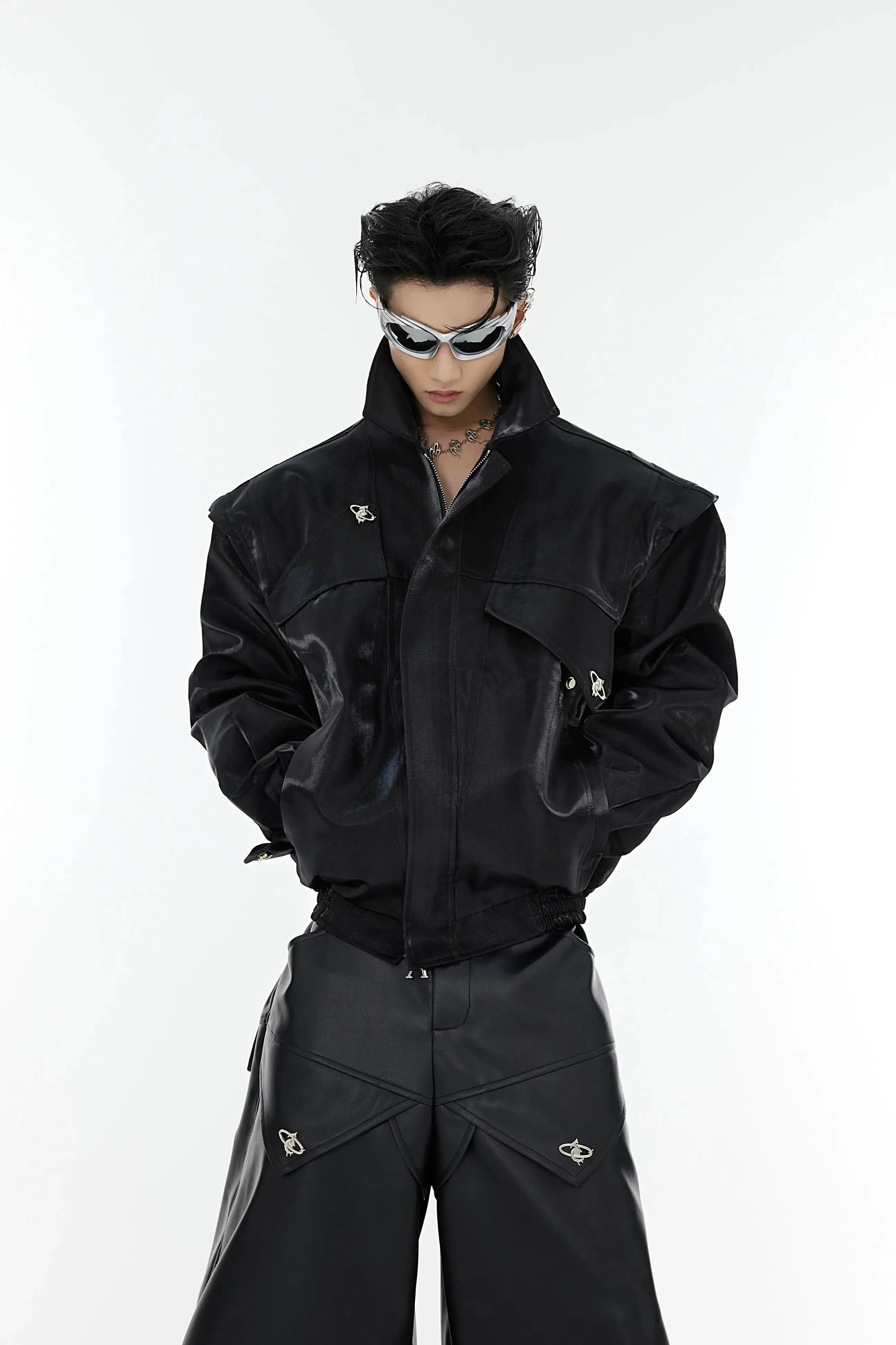 【23s August.】Streamer Shoulder Pad Jacket