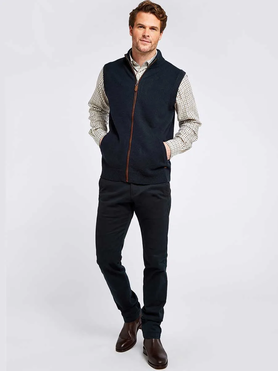 30% OFF DUBARRY Upperwood Wool Blend Knit Gilet - Men's - Navy