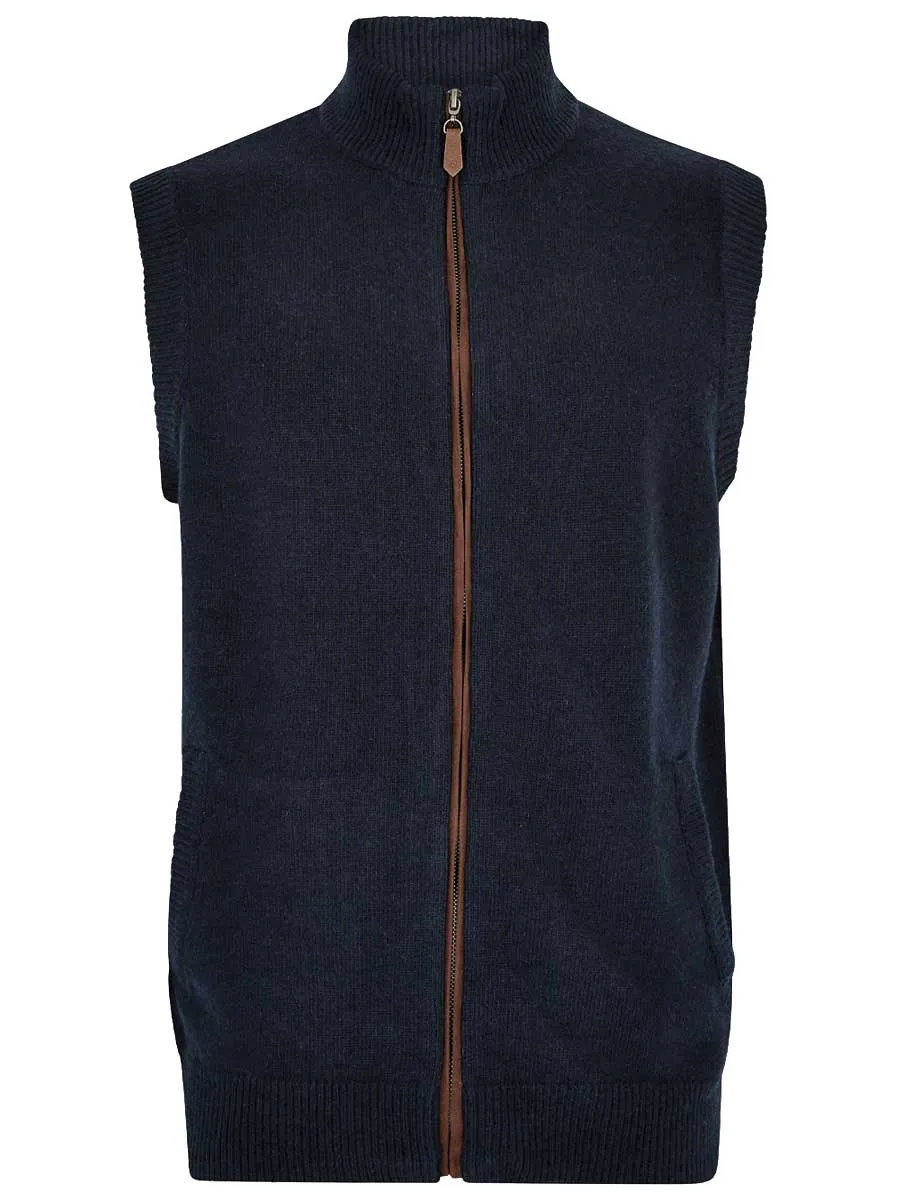 30% OFF DUBARRY Upperwood Wool Blend Knit Gilet - Men's - Navy