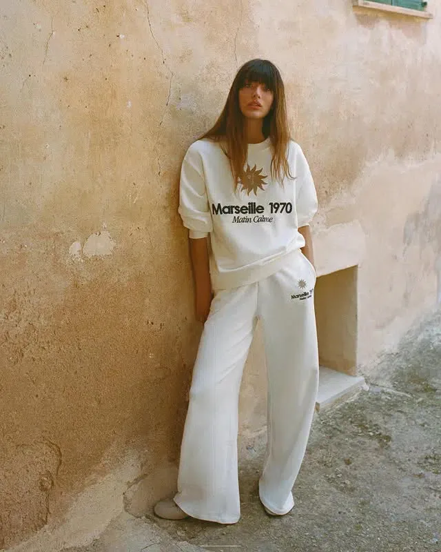 Antoinette – Crew neck sweatshirt  – Wide pants – Marseille lounge set