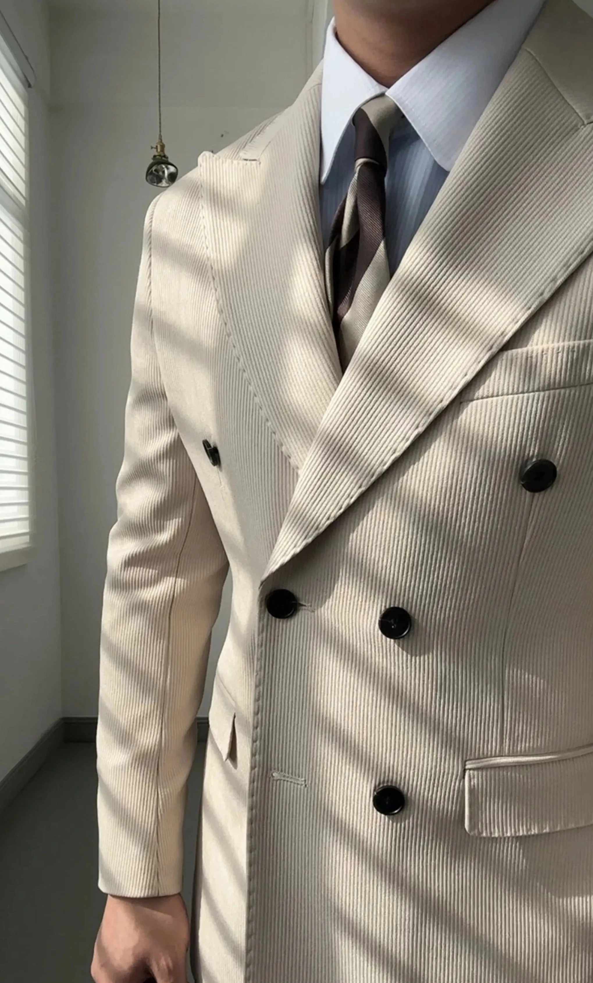 Antonios double breasted suit blazer