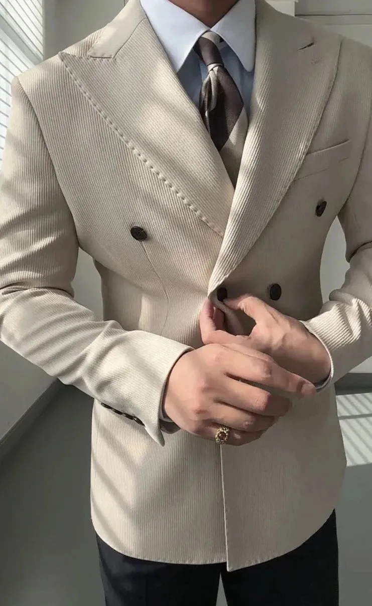 Antonios double breasted suit blazer