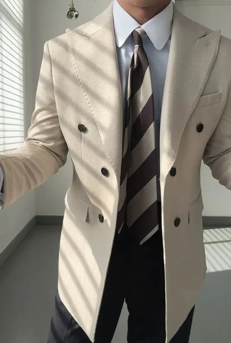 Antonios double breasted suit blazer