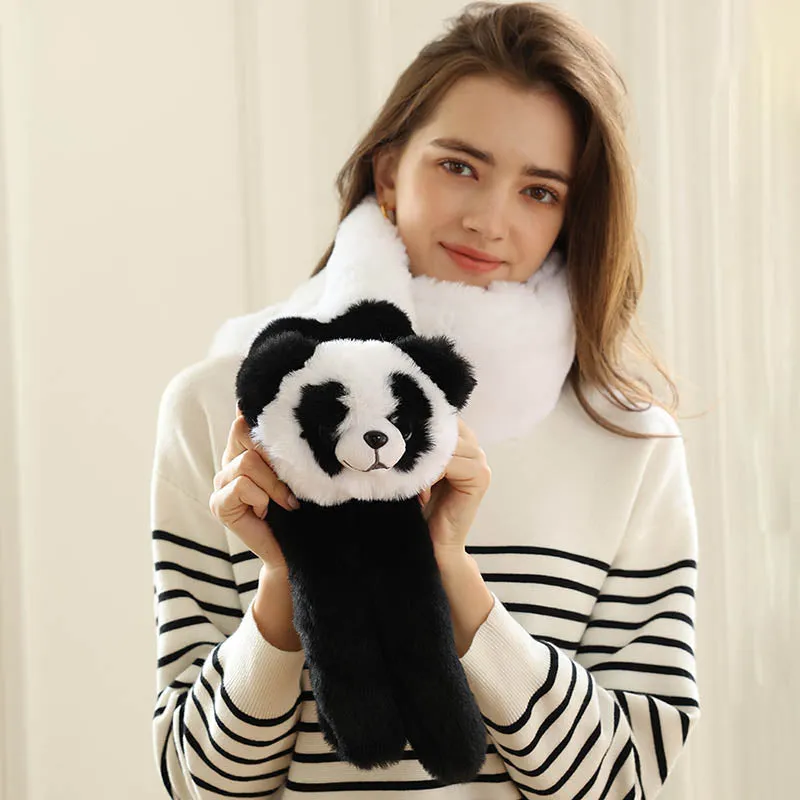 Autumn Winter Animal Plush Scarf