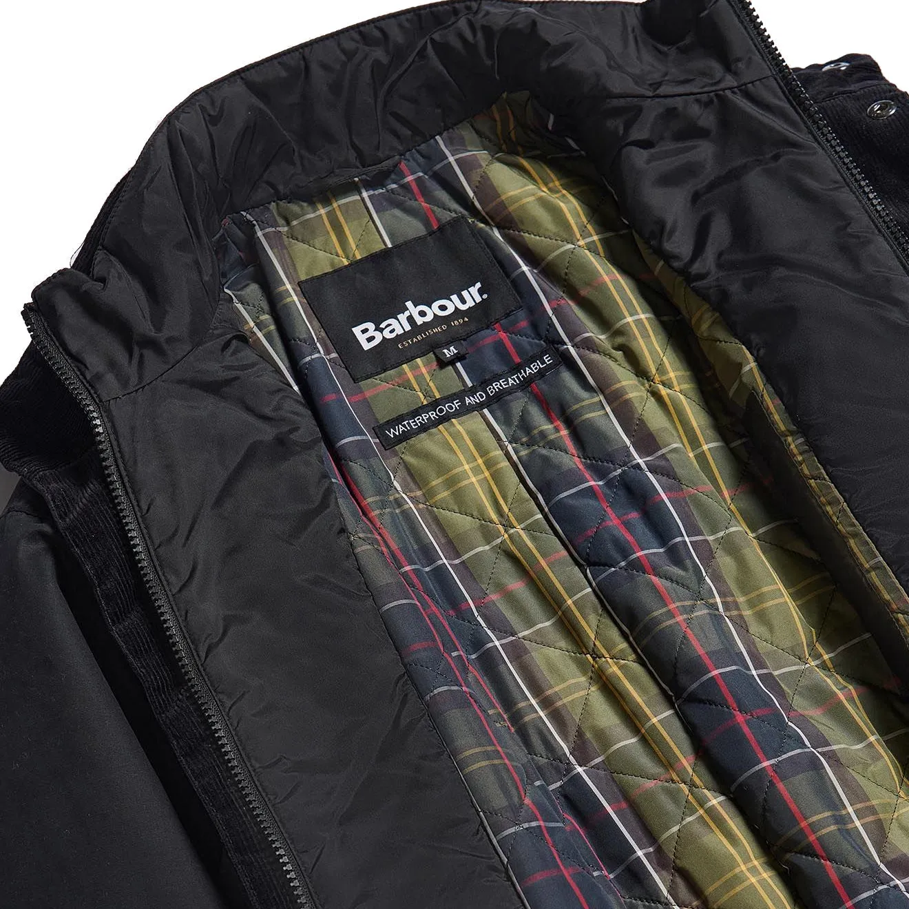 Barbour Evelar Wax Jacket Navy