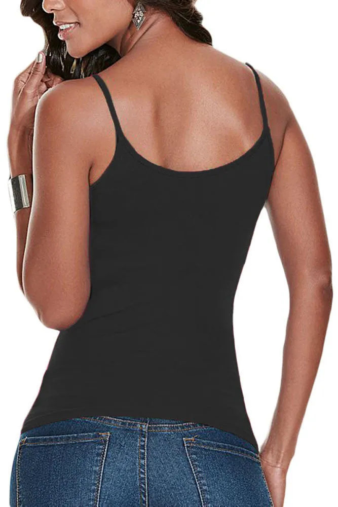 Black Crisscross Front Cami