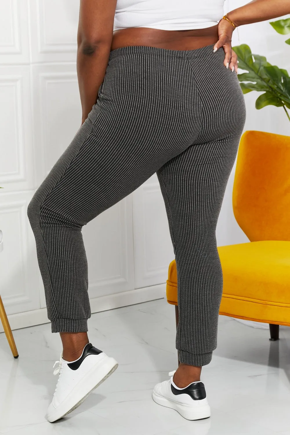 Blumin Apparel Easy Living Ribbed Joggers