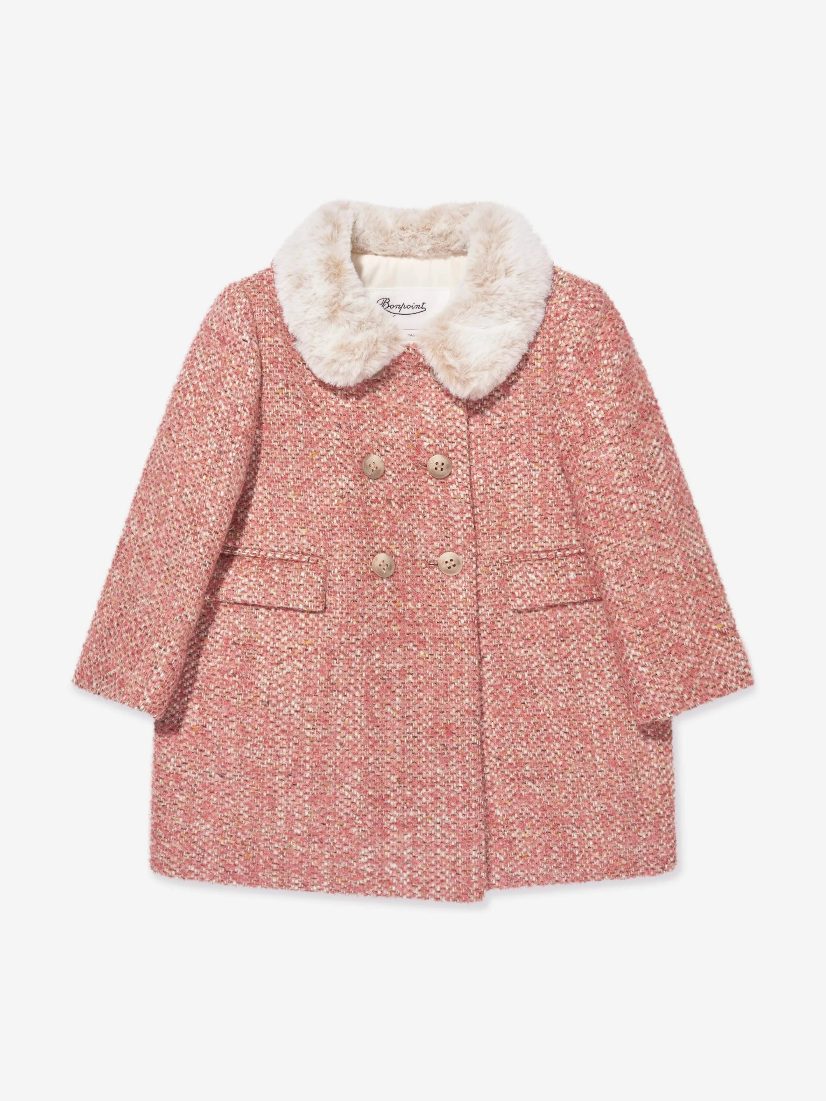 Bonpoint Baby Girls Moka Coat in Pink