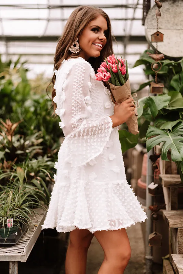 Bound For Broadway Shift Dress In White