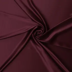 Burgundy Elegance Pure Silk Satin Fabric, 110cm Wide - Buy Online-D18368