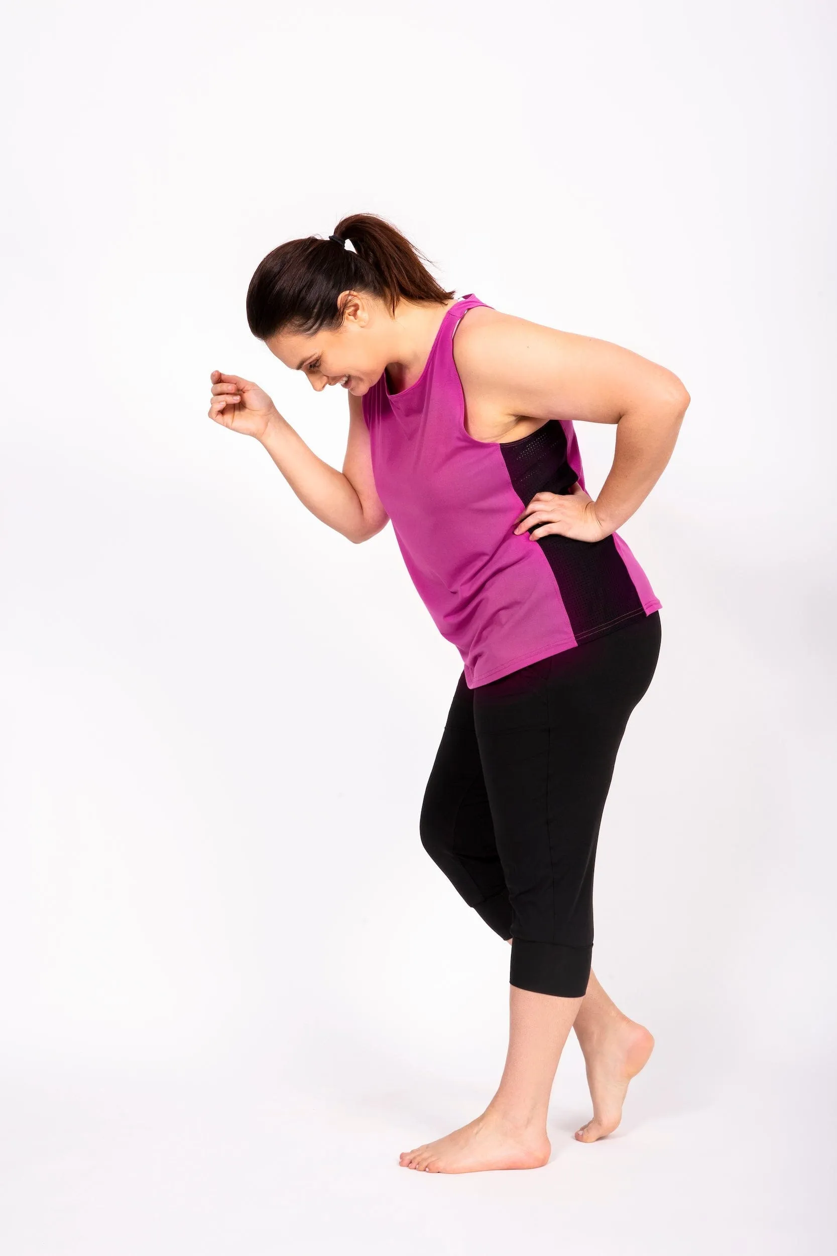 Camisole de Sport Bio La Endurance Taille Plus (Fuchsia-Doux) de MOOV Activewear