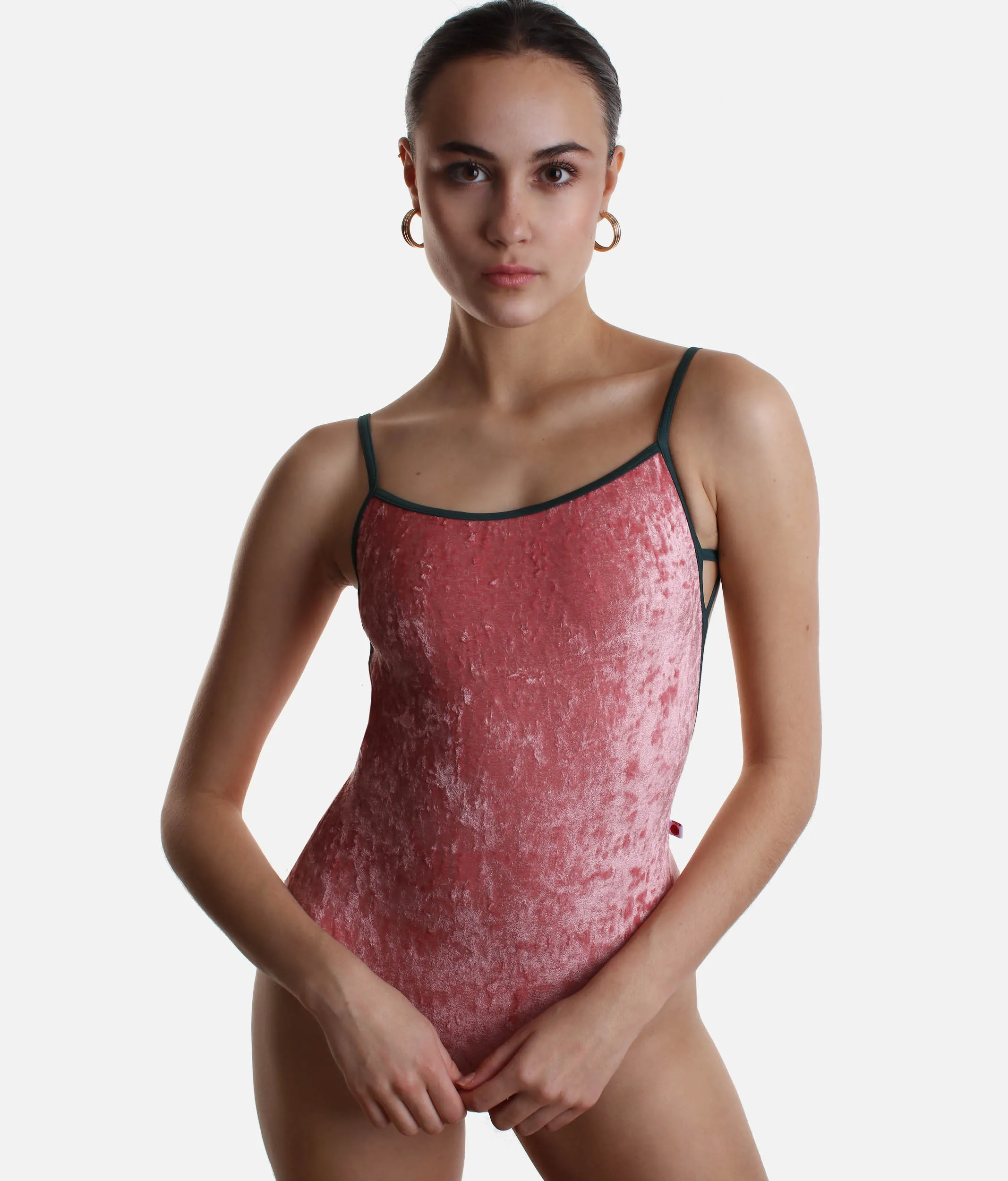 Camisole Strap, Open Back Leotard - TAMARA