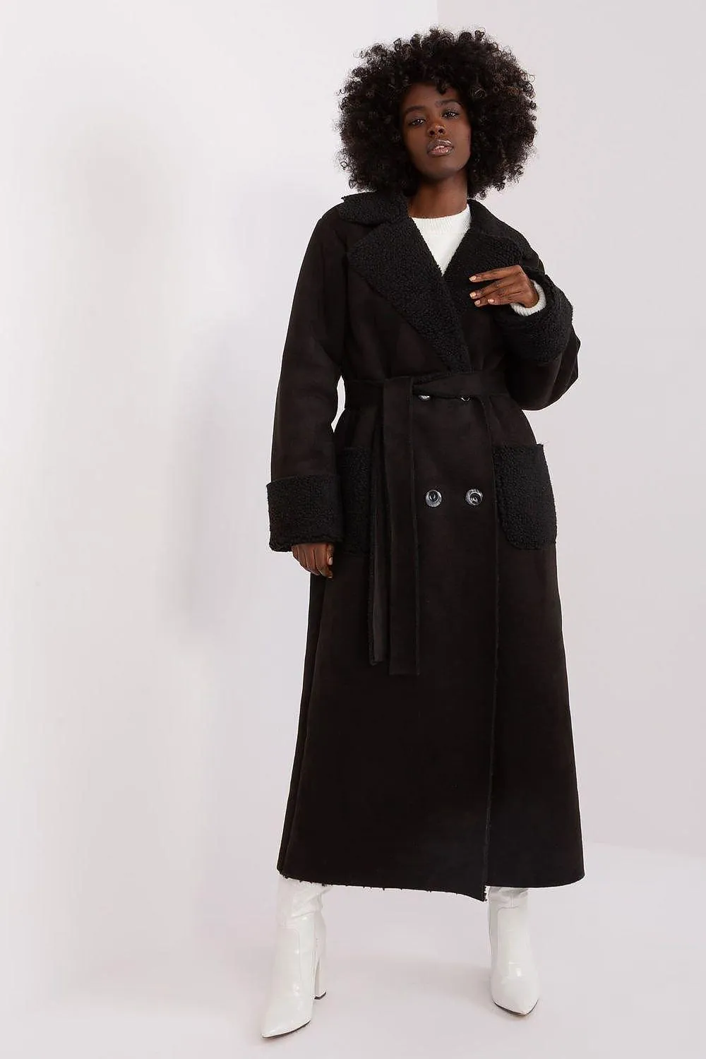 Chic Sheepskin Winter Coat for Effortless Elegance