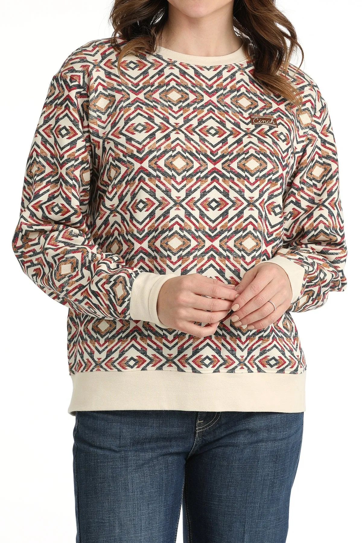 Cinch Women's Southwest Pullover Sweatshirt in Multi