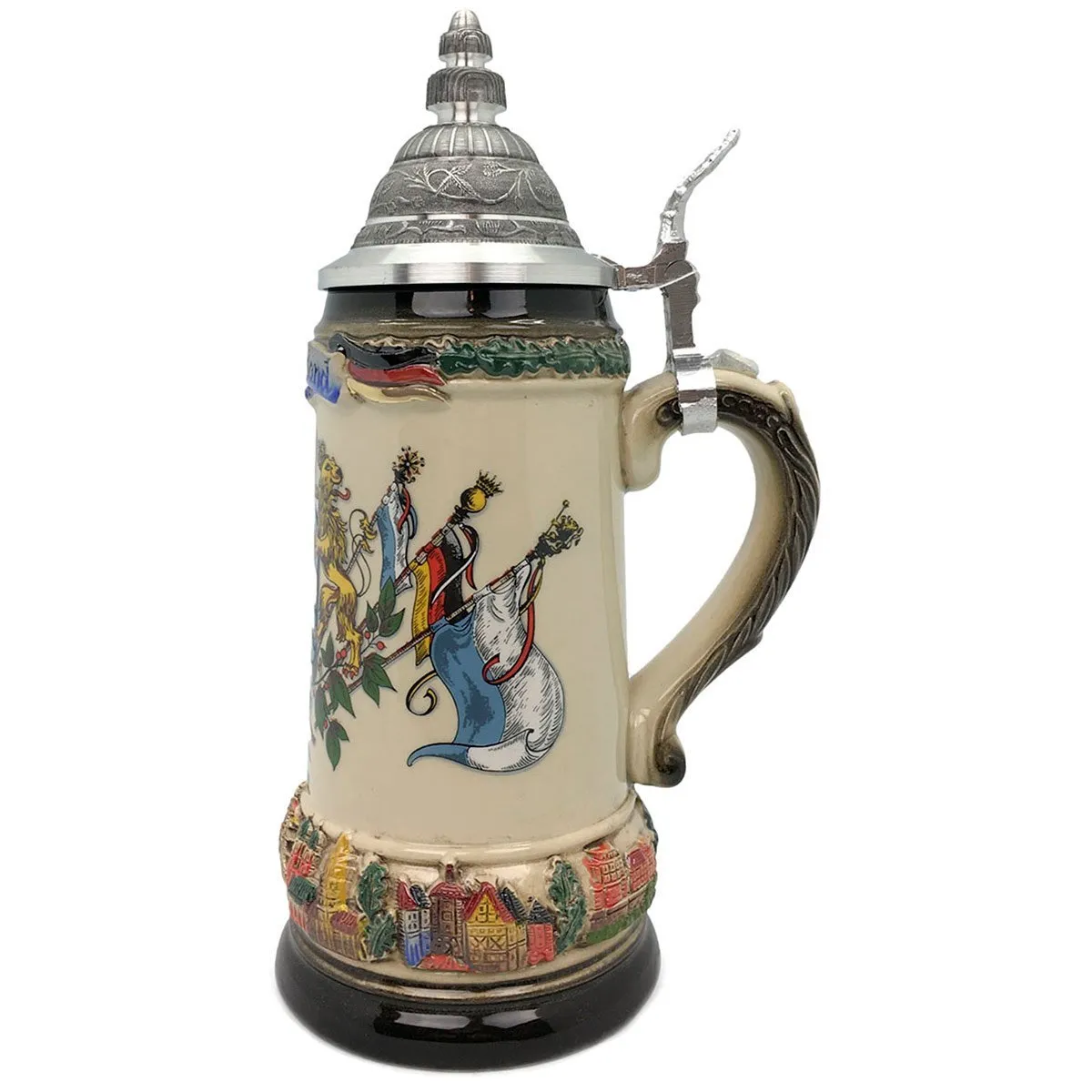 Classic Zoller & Born Bayern Flag .75L German Beer Stein