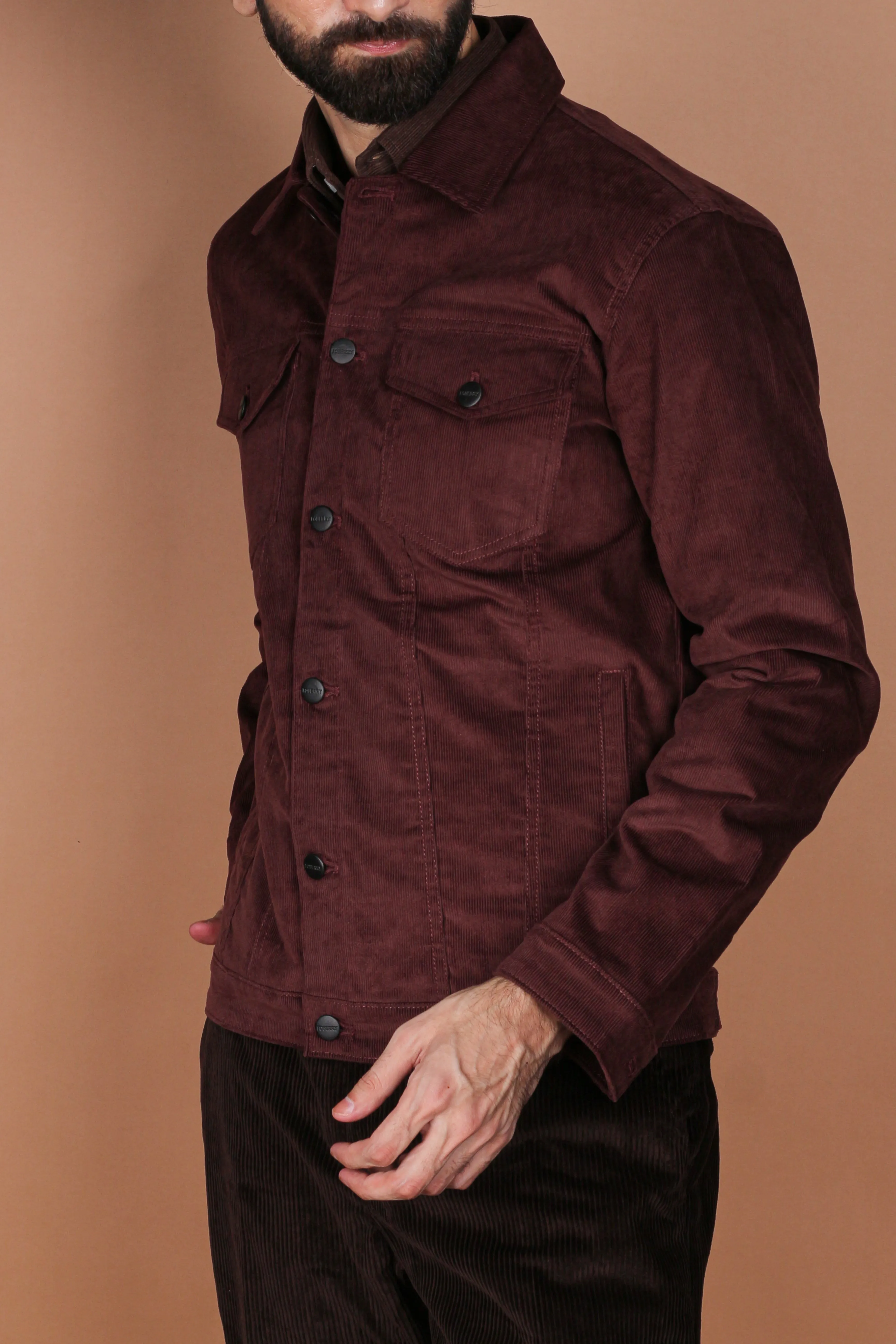 Coffee Brown Corduroy Jacket