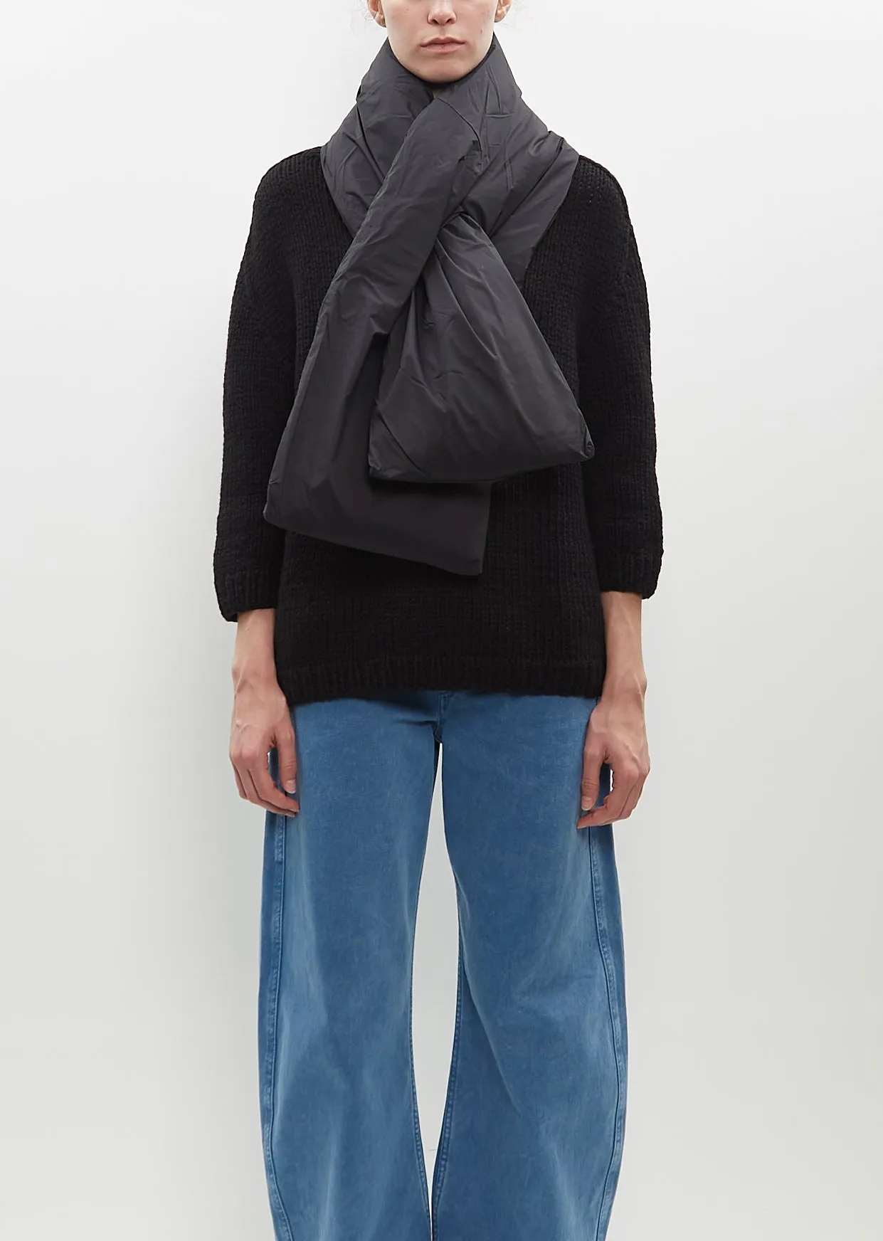 Conduit Down Scarf — Black