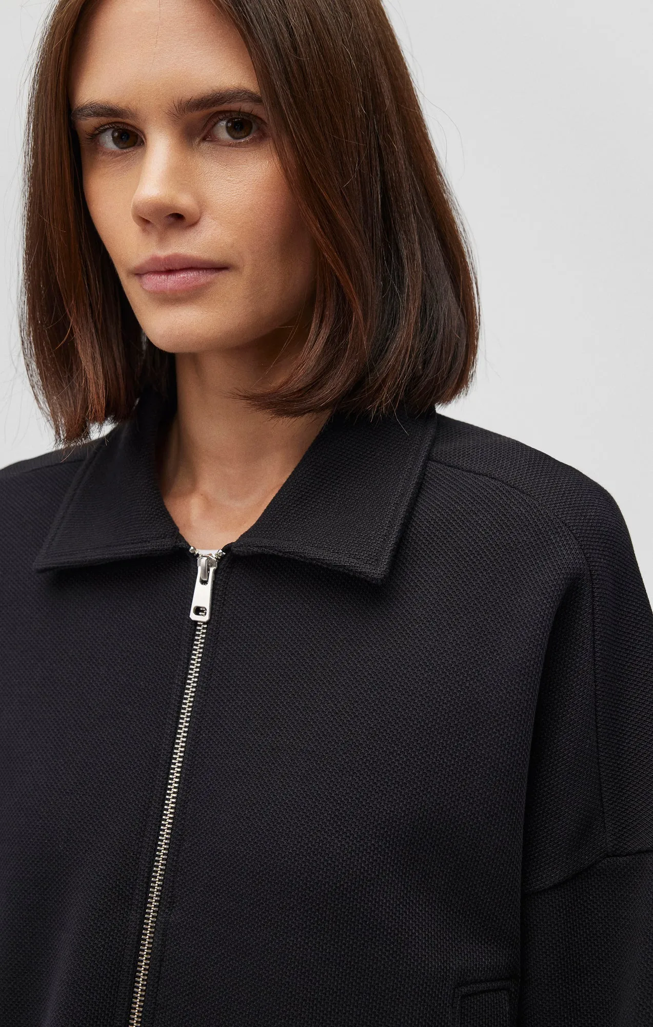 CROPPED FULL ZIP JACKET