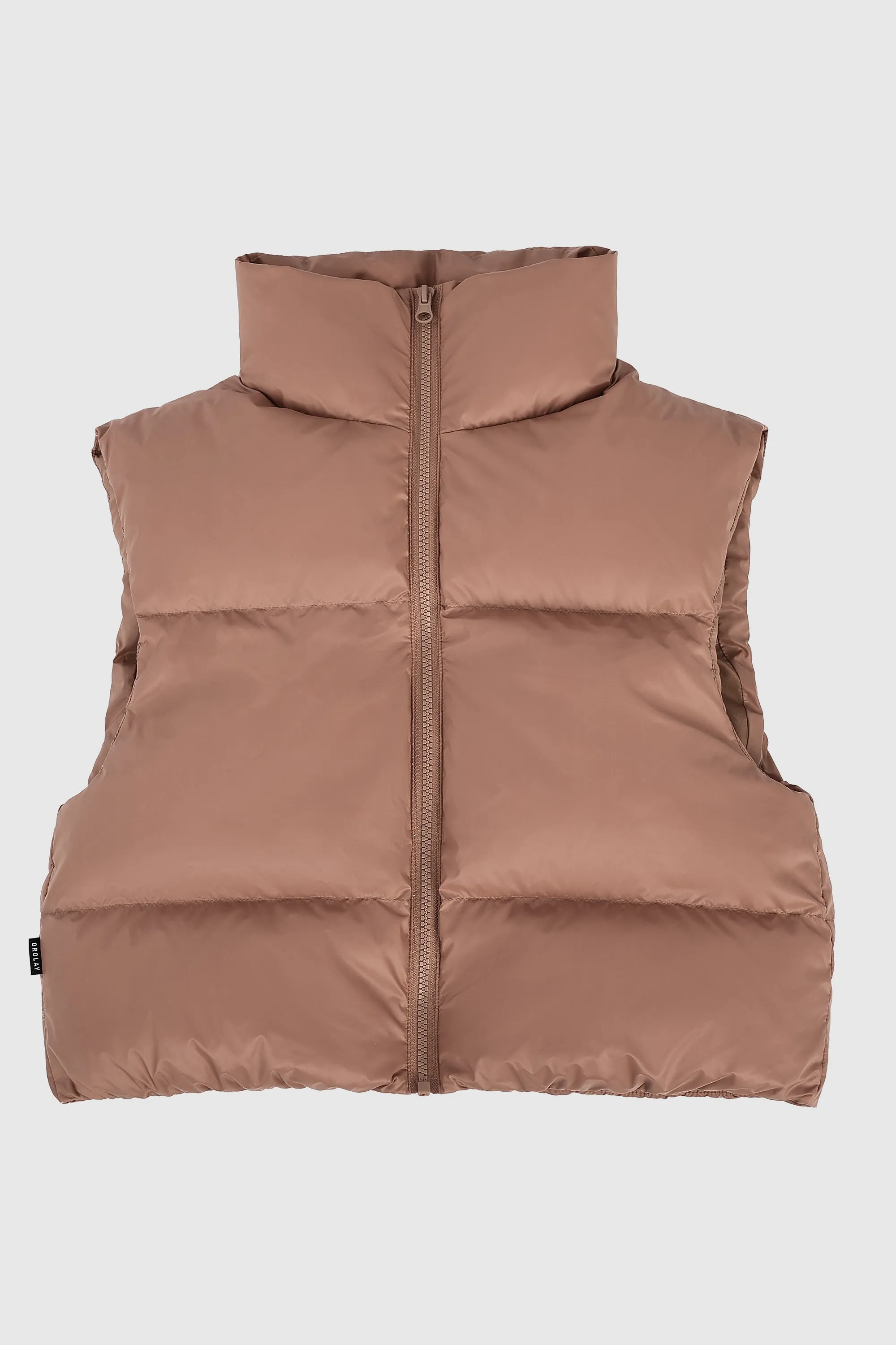 Cropped Puffer Down Vest