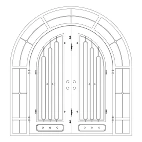 Custom with Side Windows and Top Window - Double Full Arch | Clearance