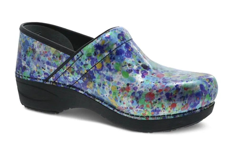 Dansko Women's XP 2.0 Clog Watercolor Dots Patent 3950250202