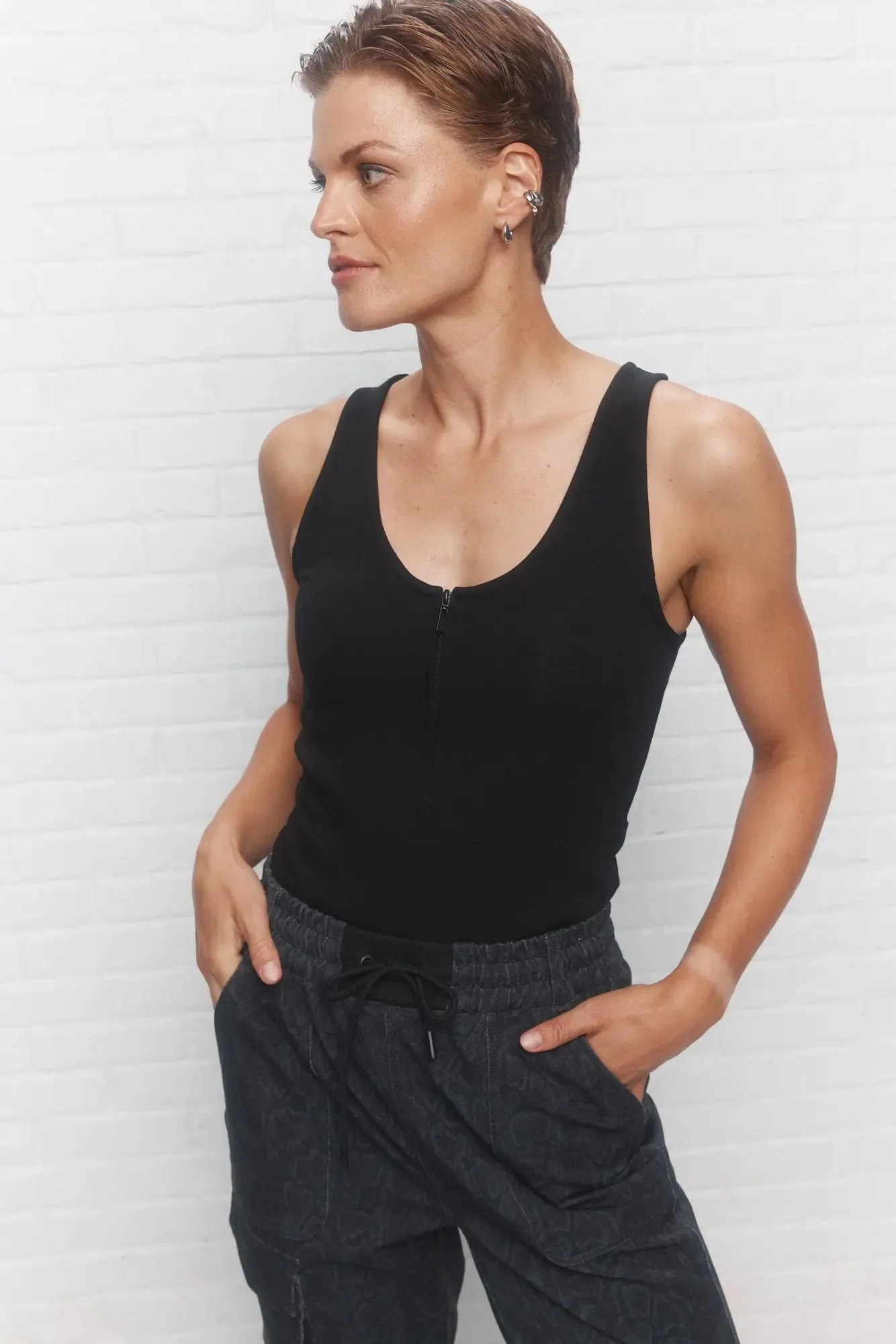 Dawson | Camisole noire ajustée