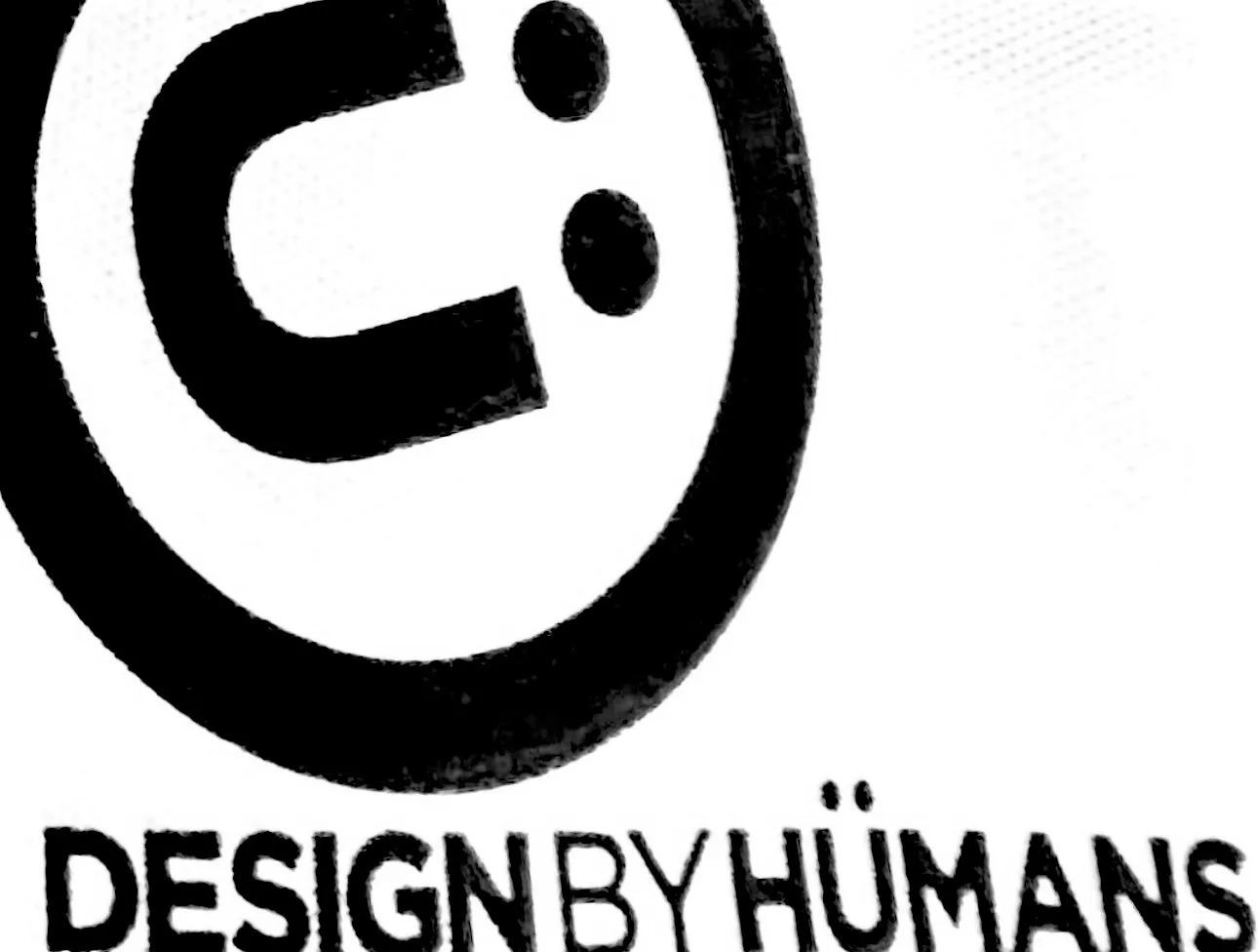 *DESIGN BY HUMANS* (BLACK)  PULLOVER HOODIES (DISTRESSED LOGO STYLE)