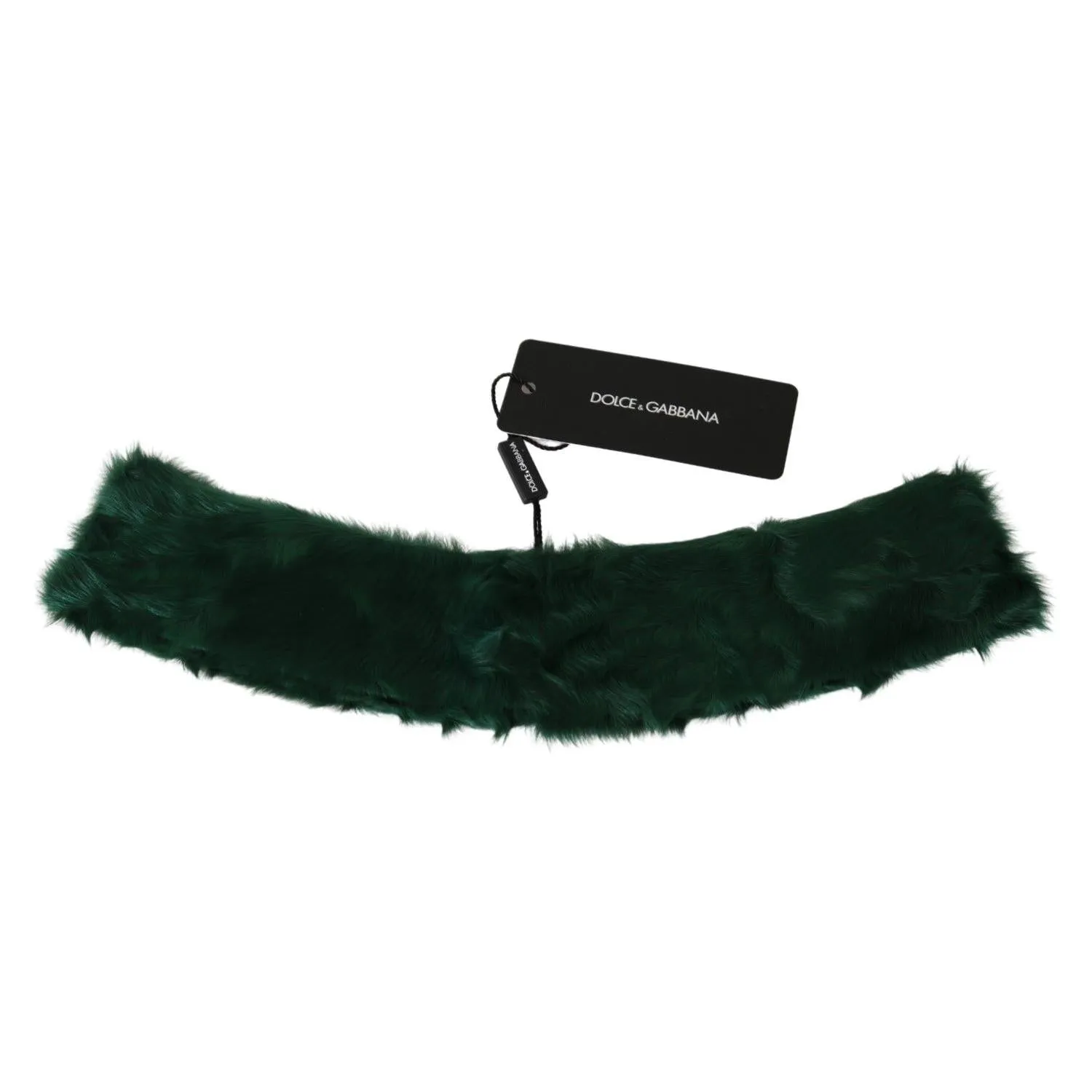 Dolce & Gabbana Luxurious Green Lambskin Scarf for Women