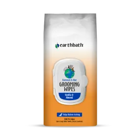 Earthbath Grooming Wipes - Oatmeal & Aloe For Dogs & Cats (100 Count)