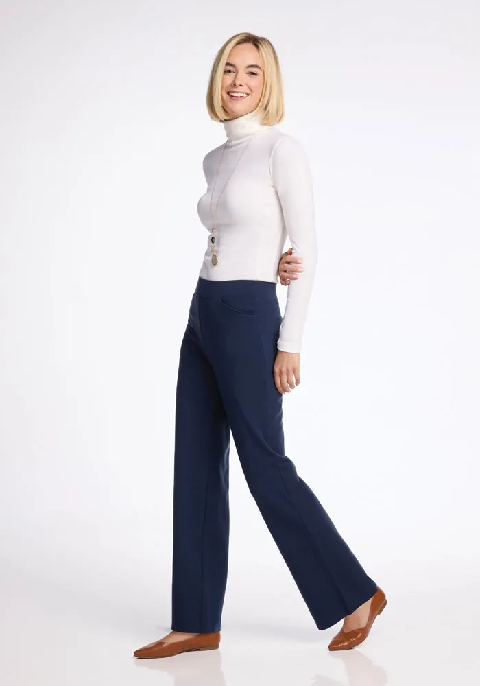 Ellie Wide Leg Pants - Deep Navy