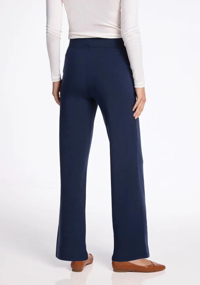 Ellie Wide Leg Pants - Deep Navy