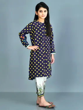 Embroidered Polka Dot Suit