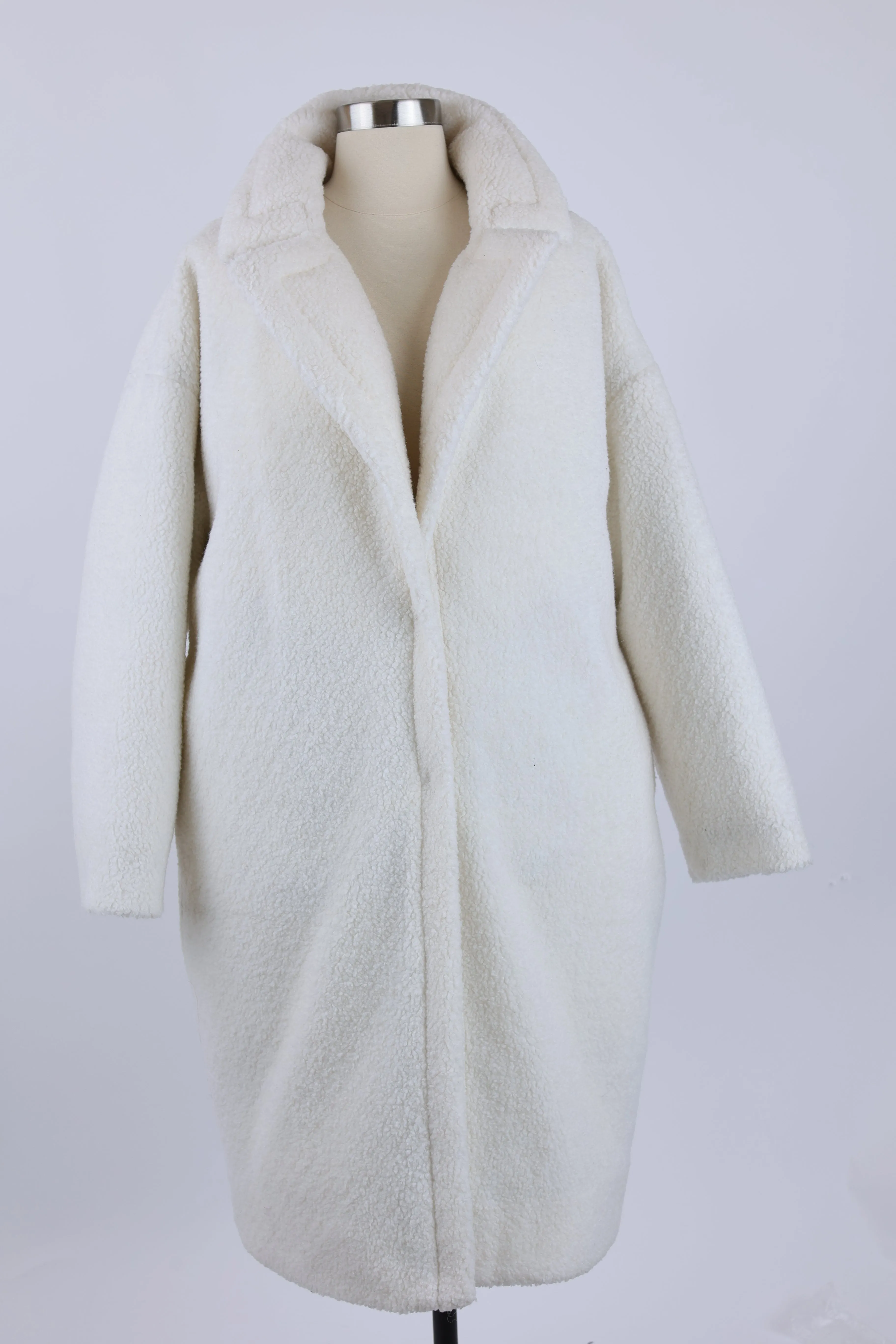 Emme Oversized Down Shearling Coat