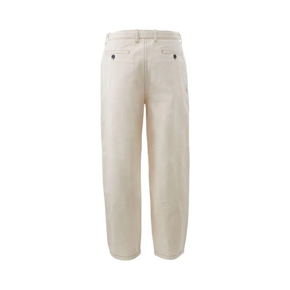 Emporio Armani Beige Cotton Chic Trousers