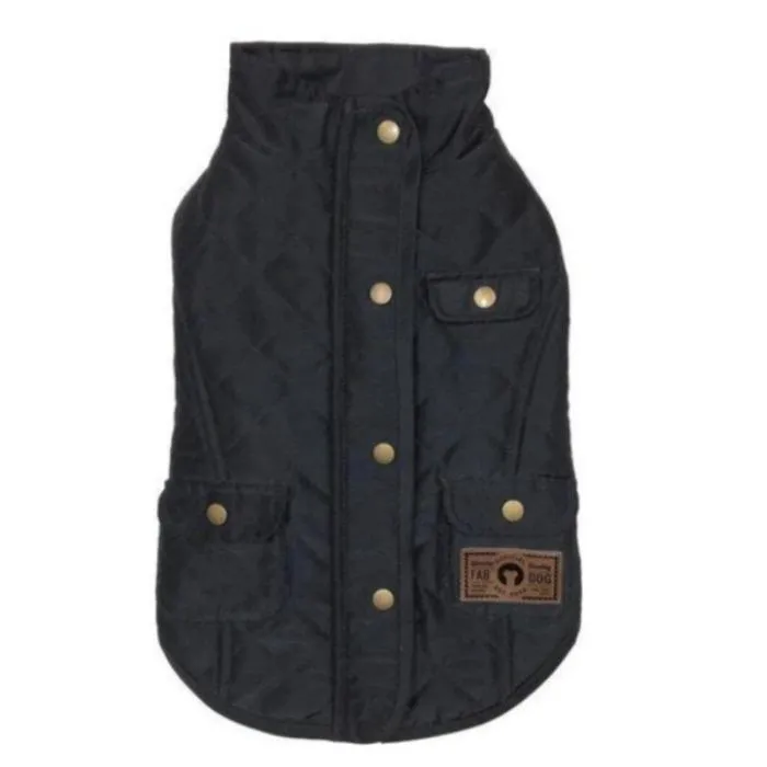 Fabdog | Quilted Barn Coat - Black