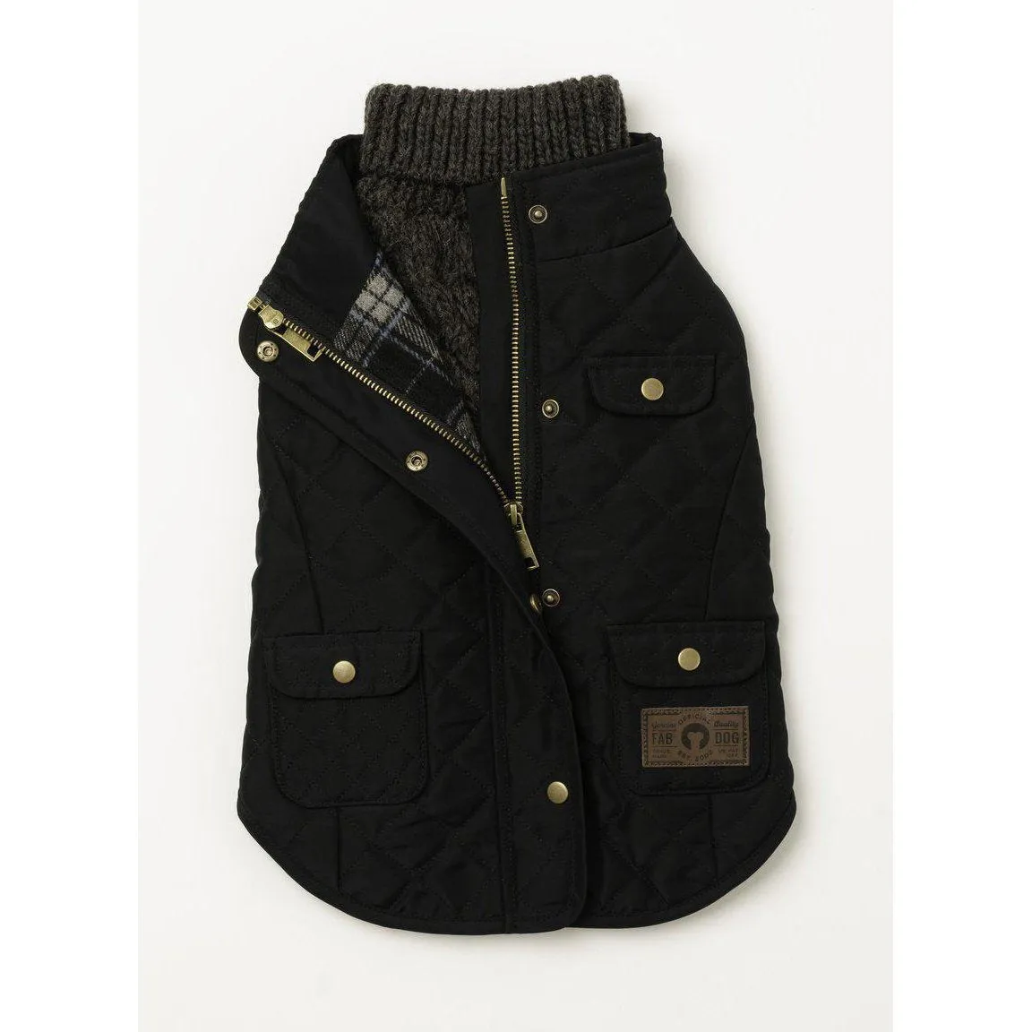 Fabdog | Quilted Barn Coat - Black