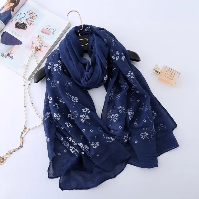 Fashion Cotton Scarf Printed Bandana Shawl #6135