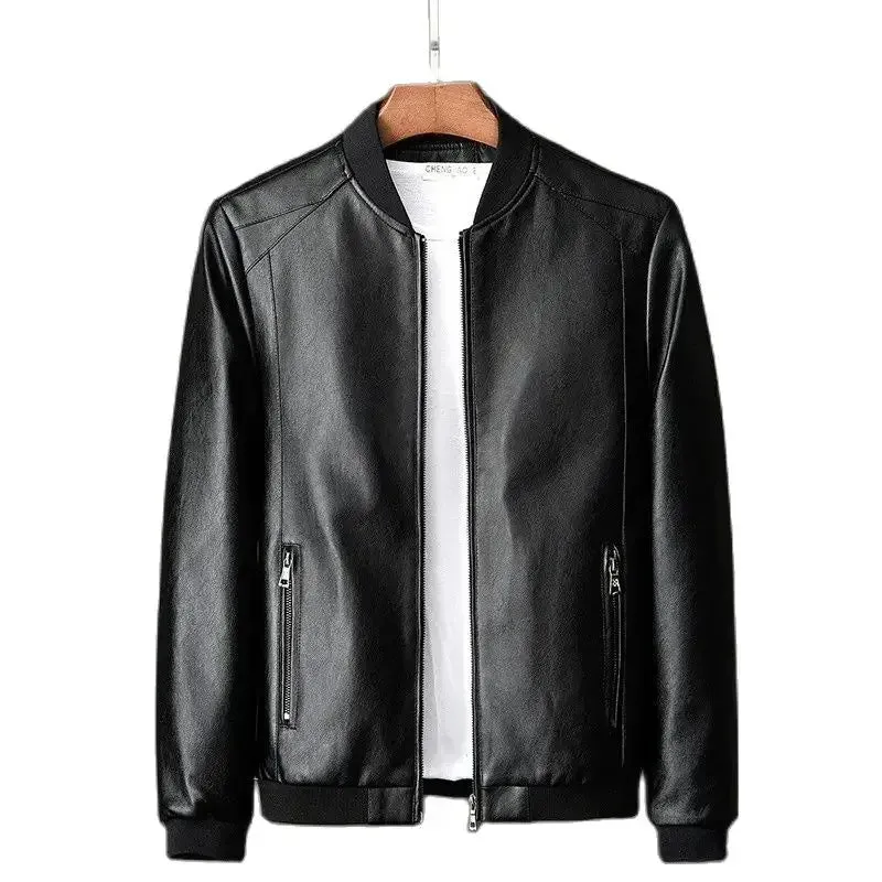 Funki Buys | Jackets | Men's Faux Leather Slim Fit  Dress Jackets