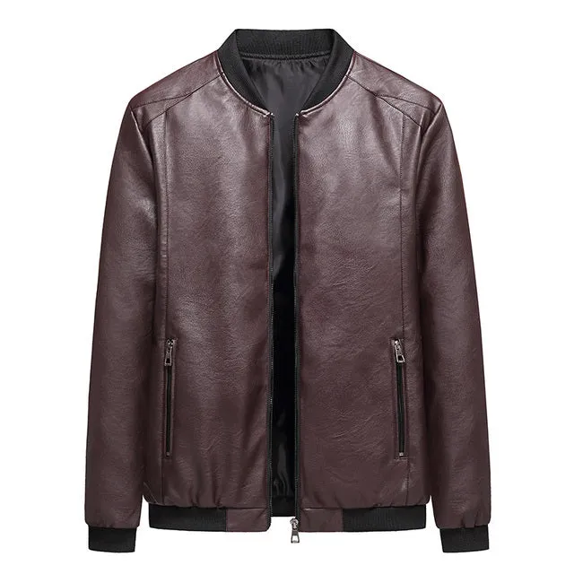 Funki Buys | Jackets | Men's Faux Leather Slim Fit  Dress Jackets