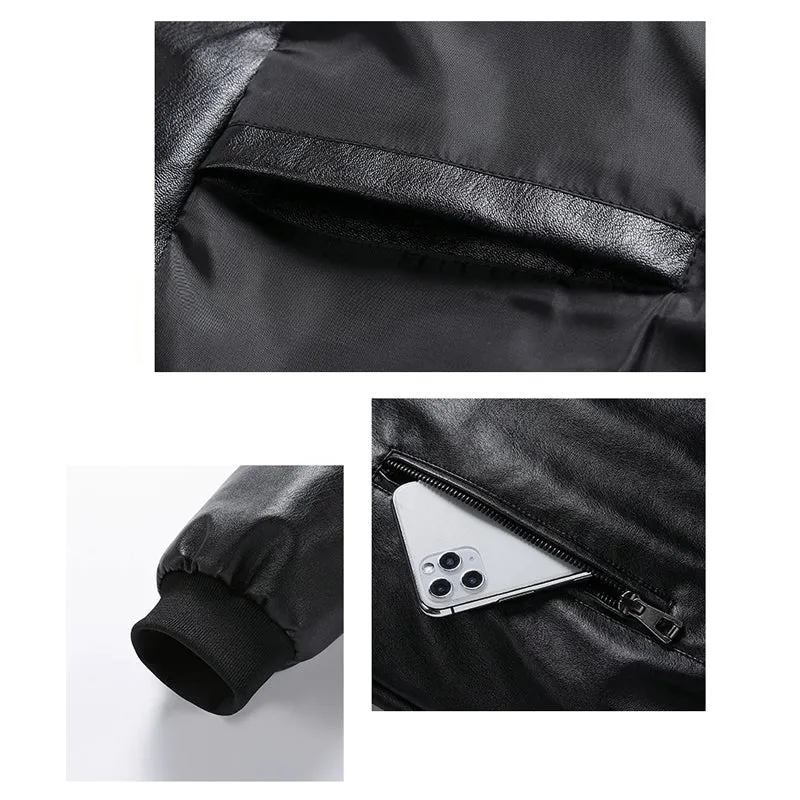 Funki Buys | Jackets | Men's Faux Leather Slim Fit  Dress Jackets