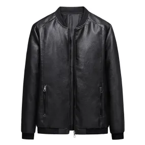 Funki Buys | Jackets | Men's Faux Leather Slim Fit  Dress Jackets