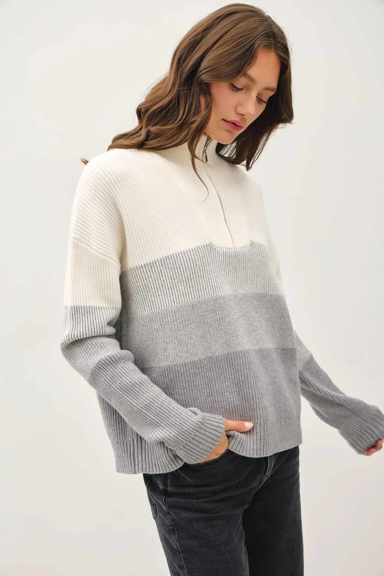 Gabi Quarter Zip Sweater