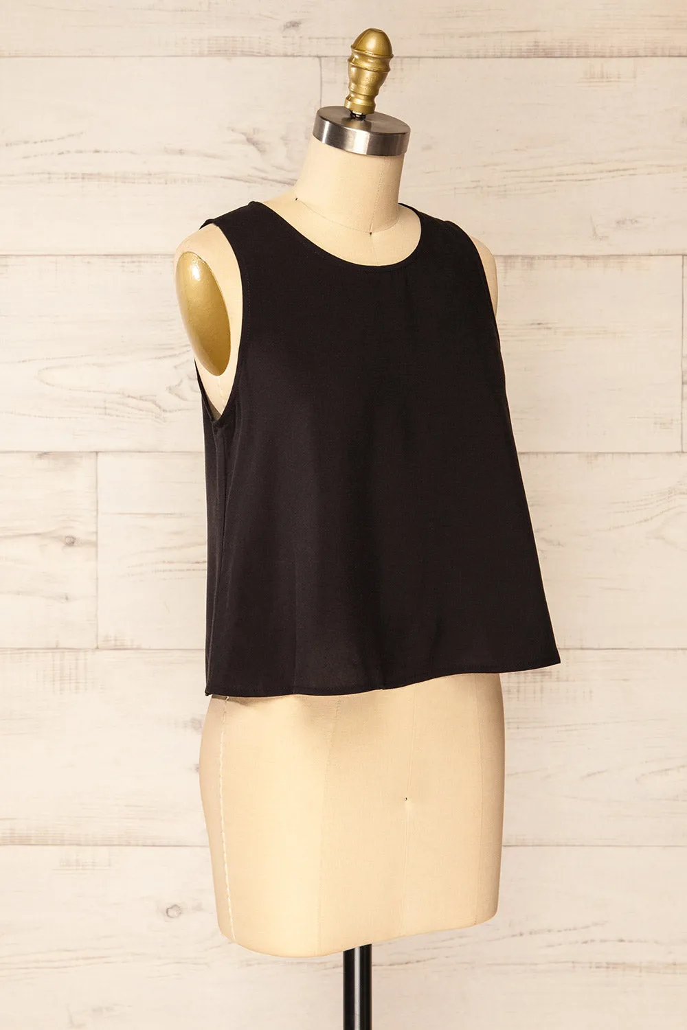 Gatineau Black | Round Neck Tank Top