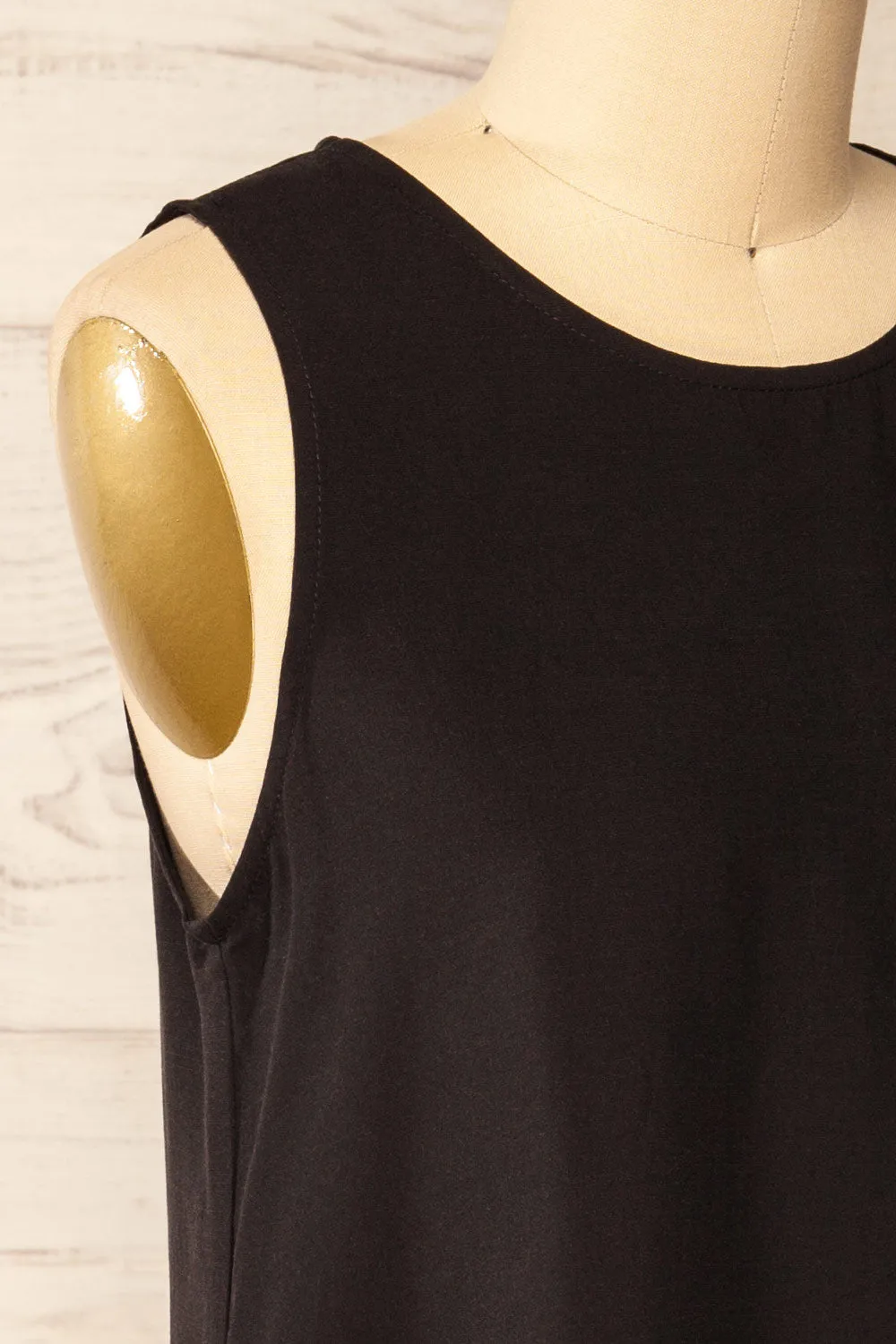 Gatineau Black | Round Neck Tank Top