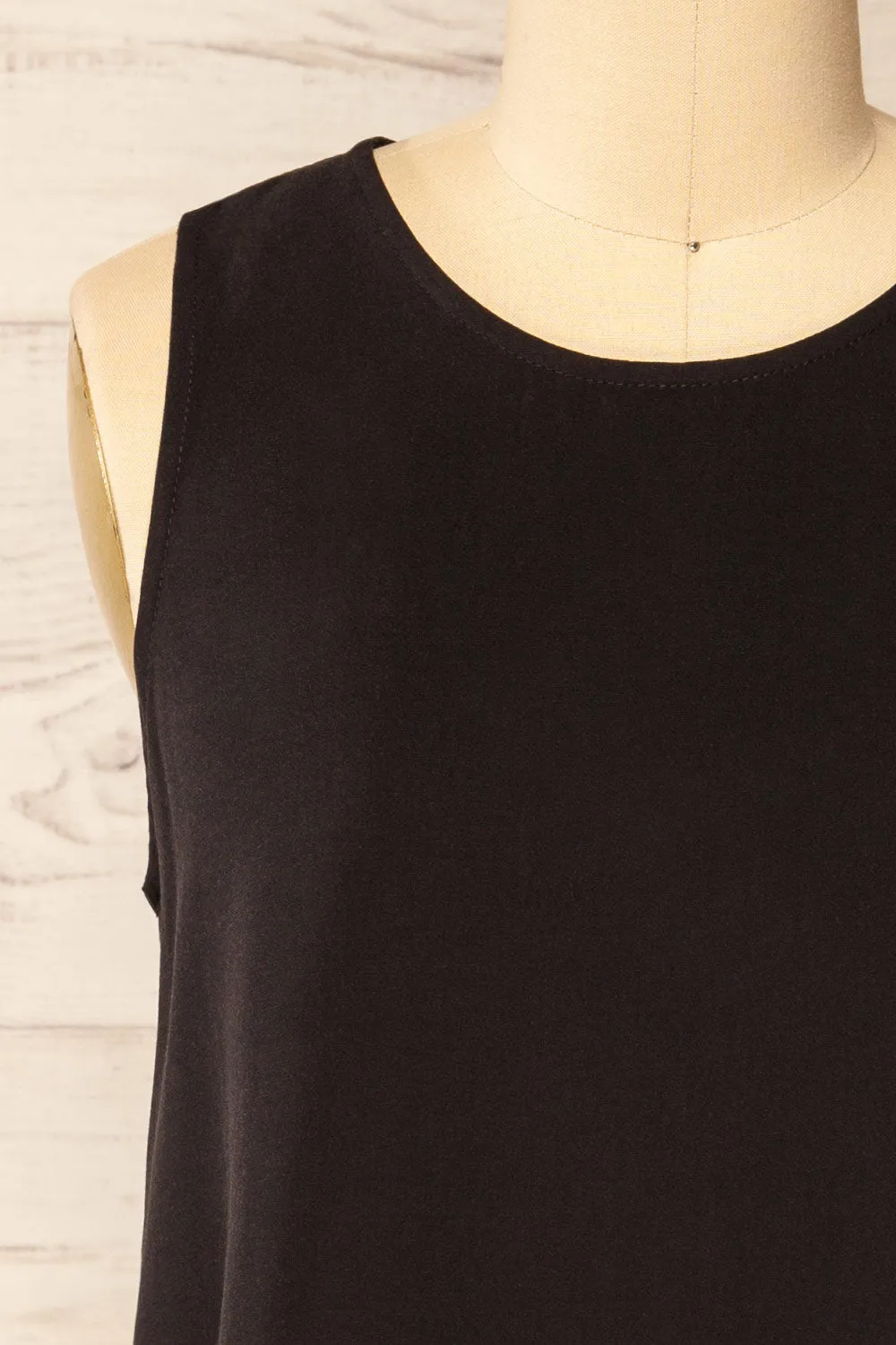 Gatineau Black | Round Neck Tank Top