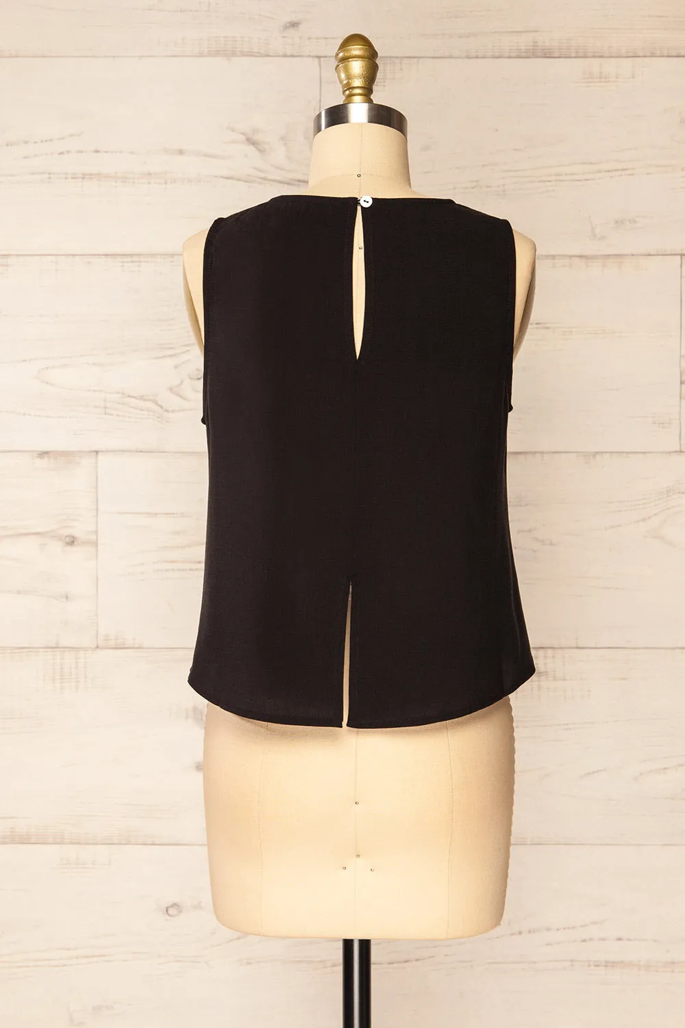 Gatineau Black | Round Neck Tank Top