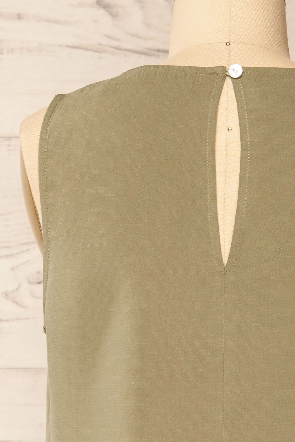 Gatineau Khaki | Round Neck Tank Top