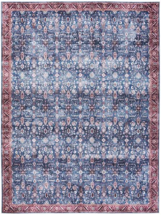 Grand Washables GRW06 Blue/Brick Rug