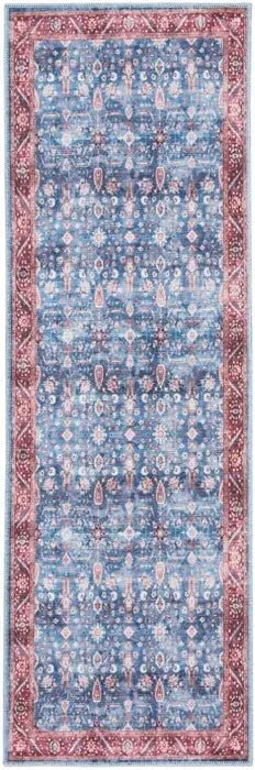 Grand Washables GRW06 Blue/Brick Rug